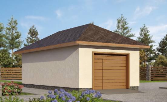 040-001-П Проект гаража из поризованных блоков Хабаровск | Проекты одноэтажных домов от House Expert