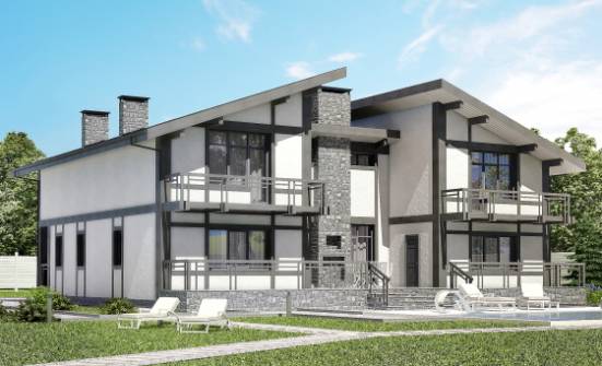 280-002-П Проект двухэтажного дома мансардный этаж, бюджетный домик из кирпича Амурск | Проекты домов от House Expert