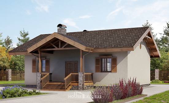 090-002-Л Проект одноэтажного дома, классический домик из кирпича Амурск | Проекты домов от House Expert