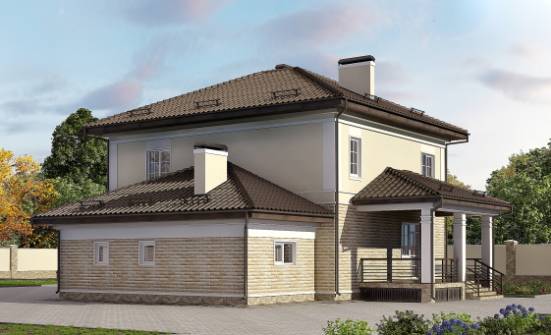 220-007-П Проект двухэтажного дома, гараж, уютный дом из кирпича Хабаровск | Проекты домов от House Expert