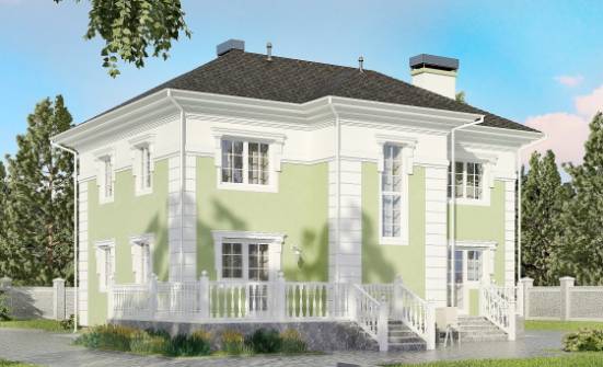 155-005-П Проект двухэтажного дома, уютный коттедж из керамзитобетонных блоков Амурск | Проекты домов от House Expert