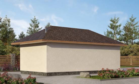 040-001-П Проект гаража из поризованных блоков Хабаровск | Проекты одноэтажных домов от House Expert