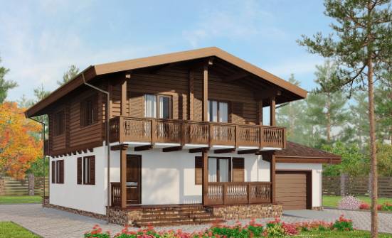 200-011-П Проект двухэтажного дома с мансардой, просторный коттедж из арболита Амурск | Проекты домов от House Expert