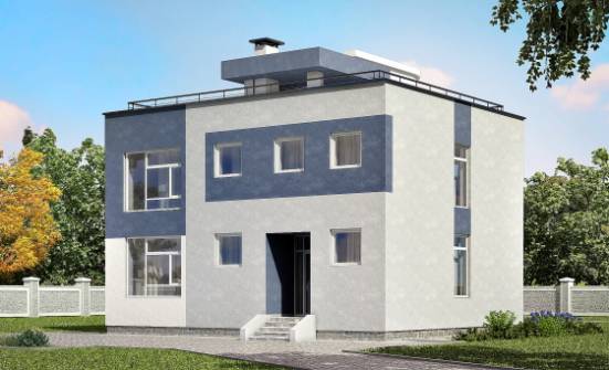 180-005-П Проект двухэтажного дома, средний домик из арболита Советская Гавань | Проекты домов от House Expert