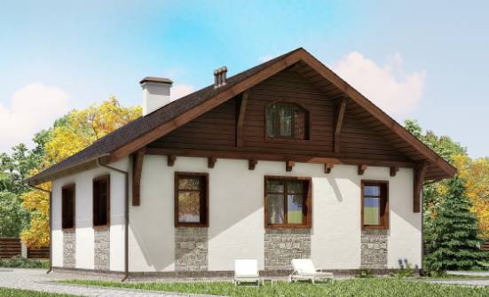 080-002-Л Проект одноэтажного дома, уютный загородный дом из газосиликатных блоков Хабаровск | Проекты одноэтажных домов от House Expert