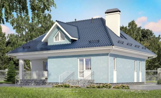 200-002-П Проект двухэтажного дома с мансардой, уютный дом из бризолита Советская Гавань | Проекты домов от House Expert