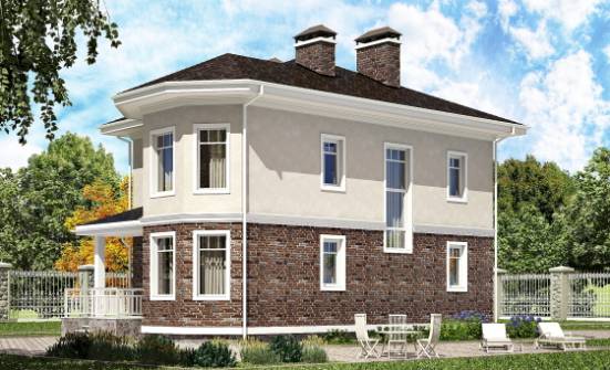 120-001-Л Проект трехэтажного дома, недорогой домик из бризолита Амурск | Проекты домов от House Expert