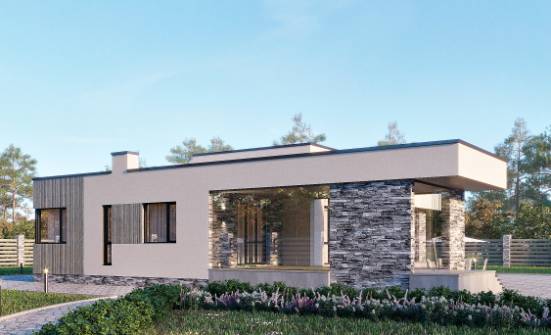 175-001-Л Проект одноэтажного дома, бюджетный дом из арболита Амурск | Проекты домов от House Expert