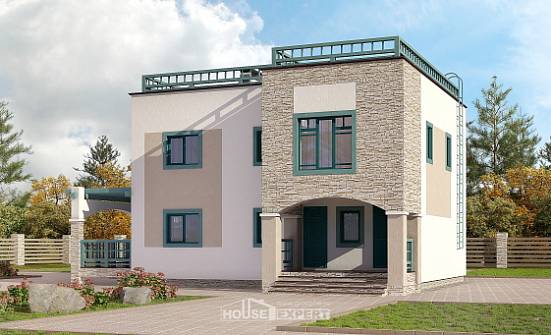 150-010-П Проект двухэтажного дома, простой дом из кирпича Амурск | Проекты домов от House Expert