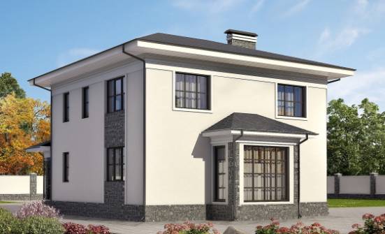 155-011-П Проект двухэтажного дома, красивый дом из бризолита Амурск | Проекты домов от House Expert