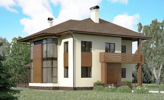 300-001-П Проект двухэтажного дома, просторный коттедж из кирпича Амурск | Проекты домов от House Expert