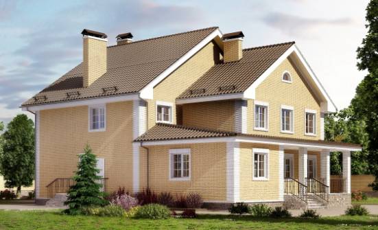 320-003-Л Проект двухэтажного дома, уютный загородный дом из керамзитобетонных блоков Советская Гавань | Проекты домов от House Expert
