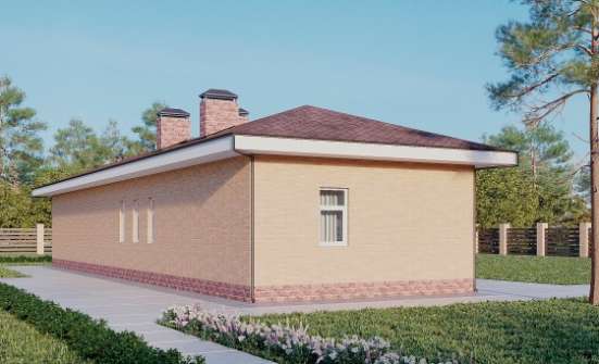 110-006-П Проект бани из теплоблока Хабаровск | Проекты одноэтажных домов от House Expert