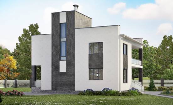 225-001-П Проект двухэтажного дома, классический домик из арболита Советская Гавань | Проекты домов от House Expert