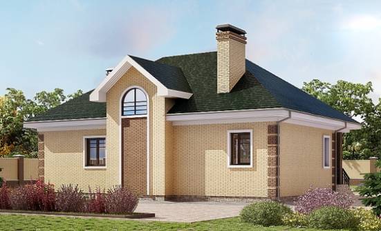 150-013-Л Проект двухэтажного дома с мансардой, небольшой дом из кирпича Амурск | Проекты домов от House Expert