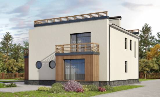 215-002-Л Проект двухэтажного дома, простой дом из поризованных блоков Амурск | Проекты домов от House Expert