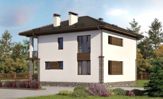 170-005-П Проект двухэтажного дома, доступный дом из твинблока Амурск | Проекты домов от House Expert