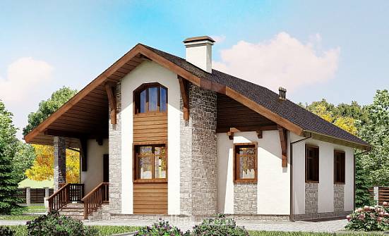 080-002-Л Проект одноэтажного дома, уютный загородный дом из газосиликатных блоков Хабаровск | Проекты домов от House Expert