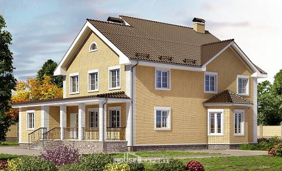 320-003-Л Проект двухэтажного дома, уютный загородный дом из керамзитобетонных блоков Советская Гавань | Проекты домов от House Expert
