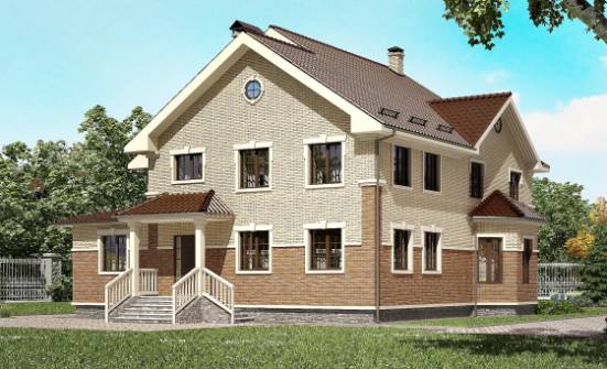 300-004-Л Проект двухэтажного дома, просторный дом из арболита Амурск | Проекты домов от House Expert