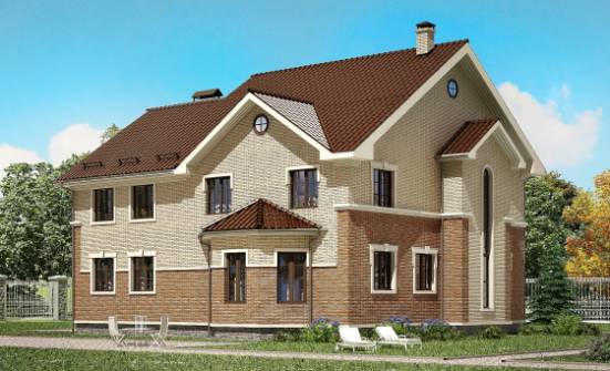 300-004-Л Проект двухэтажного дома, просторный дом из арболита Амурск | Проекты домов от House Expert