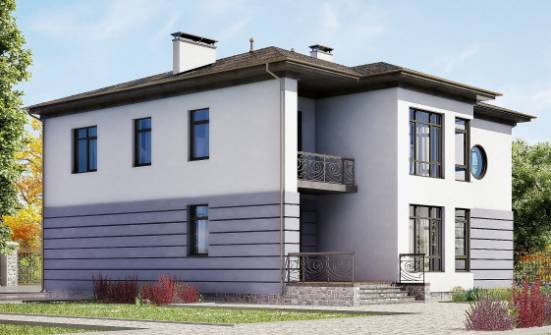 300-006-Л Проект двухэтажного дома, гараж, просторный загородный дом из кирпича Советская Гавань | Проекты домов от House Expert