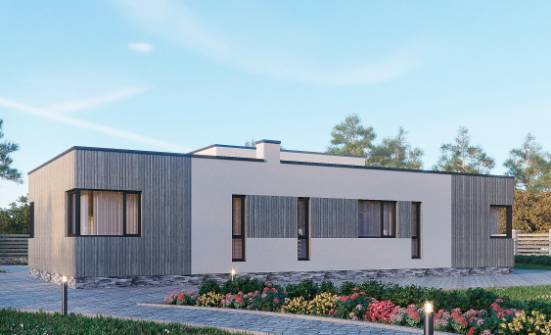 175-001-Л Проект одноэтажного дома, бюджетный дом из арболита Амурск | Проекты одноэтажных домов от House Expert