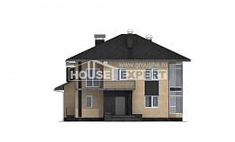 305-003-Л Проект двухэтажного дома, современный дом из блока Амурск, House Expert