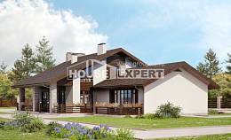 480-001-Л Проект трехэтажного дома мансардой, большой дом из керамзитобетонных блоков Амурск, House Expert