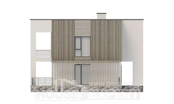 150-017-П Проект двухэтажного дома, простой дом из теплоблока, Амурск
