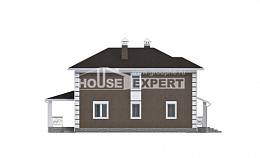 185-002-П Проект двухэтажного дома, бюджетный дом из теплоблока Амурск, House Expert