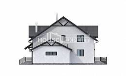 290-003-П Проект двухэтажного дома мансардный этаж, уютный домик из арболита Амурск, House Expert