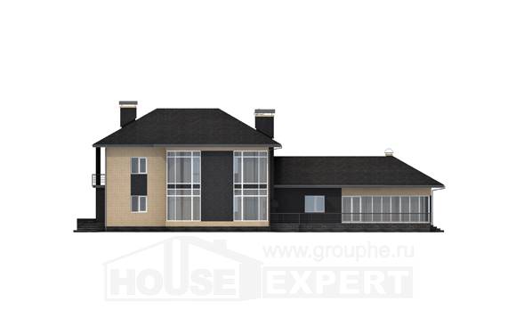 305-003-Л Проект двухэтажного дома, классический дом из арболита Хабаровск, House Expert
