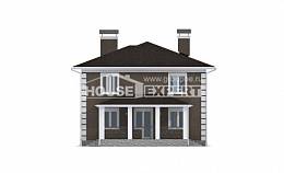 185-002-П Проект двухэтажного дома, экономичный дом из поризованных блоков Хабаровск, House Expert