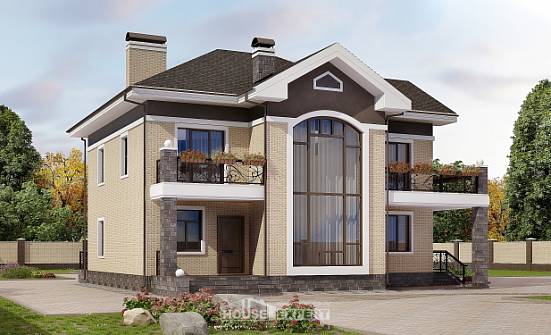 200-006-П Проект двухэтажного дома, красивый домик из кирпича Советская Гавань | Проекты домов от House Expert