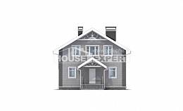 150-007-П Проект двухэтажного дома с мансардным этажом, доступный дом из арболита, Амурск
