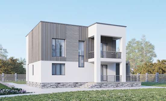 150-017-П Проект двухэтажного дома, уютный домик из арболита Хабаровск | Проекты домов от House Expert