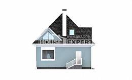 110-001-Л Проект двухэтажного дома мансардой, экономичный домик из керамзитобетонных блоков Амурск, House Expert