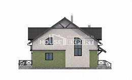 120-003-П Проект двухэтажного дома с мансардой, бюджетный дом из поризованных блоков Хабаровск, House Expert