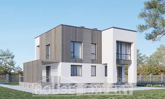 150-017-П Проект двухэтажного дома, доступный дом из теплоблока, Хабаровск