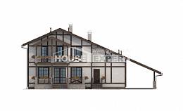 250-002-Л Проект двухэтажного дома мансардой и гаражом, современный дом из кирпича Хабаровск, House Expert