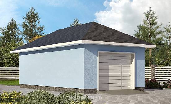 040-001-Л Проект гаража из теплоблока Амурск | Проекты домов от House Expert
