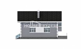 190-006-Л Проект двухэтажного дома мансардный этаж, гараж, просторный коттедж из теплоблока Советская Гавань, House Expert