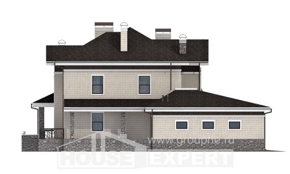 365-001-Л Проект трехэтажного дома, гараж, уютный дом из кирпича Советская Гавань, House Expert