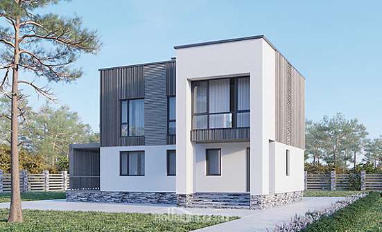 150-017-П Проект двухэтажного дома, уютный домик из арболита Хабаровск | Проекты домов от House Expert