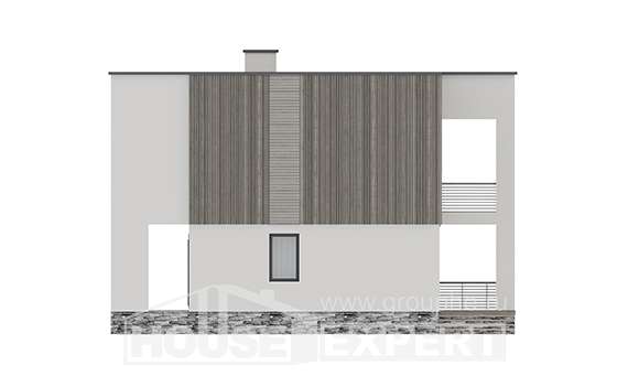 150-017-П Проект двухэтажного дома, компактный домик из твинблока, Амурск