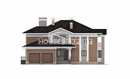 520-002-Л Проект трехэтажного дома, гараж, большой домик из арболита Амурск, House Expert